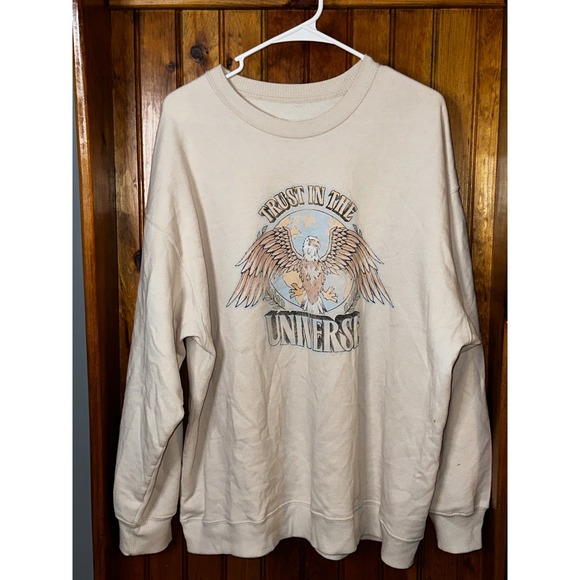 Hollister California Trust In The Universe Eagle Graphic Sweatshirt oversized - Picture 1 of 4